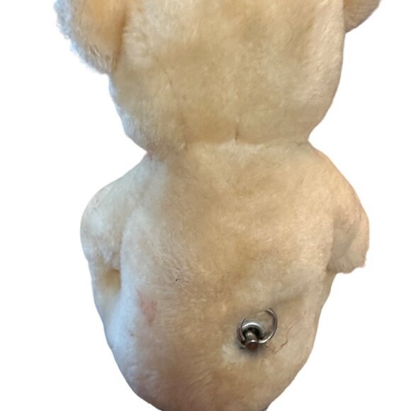 Dakin Wind Up Musical Bear Plush Vintage 1977 Teddy Cream Beige Lullaby 8" - Picture 3 of 8